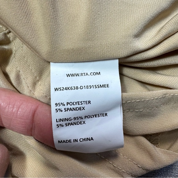 NWT New Rta Adriana Mini Sesame Beige Dress Size XL - Picture 8 of 11